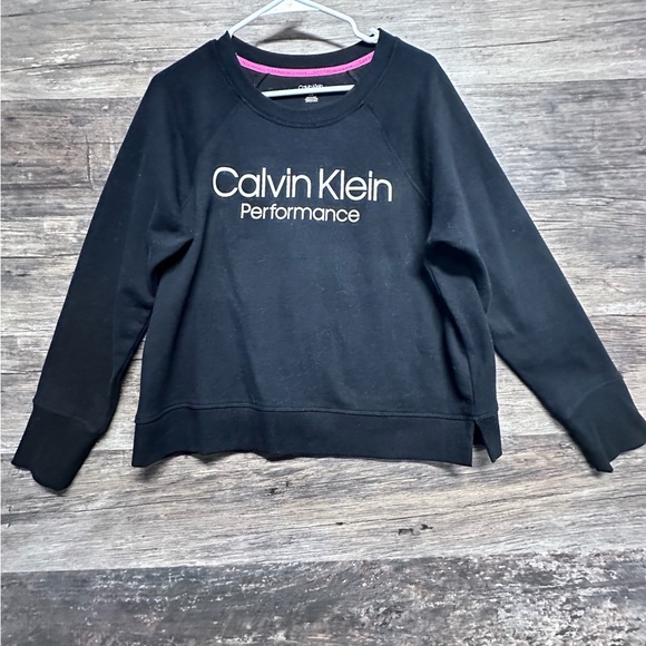 Calvin Klein Performance Black Crewneck Sweatshirt - Picture 1 of 5
